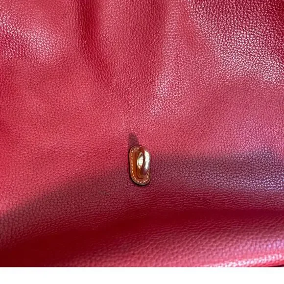 Dooney and Bourke dark Red Leather Logo Lock Pebbled leather - Picture 11 of 16